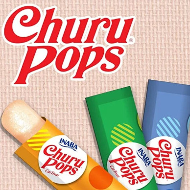 Churu Pops Recompensă Suculentă cu Pui pentru Pisici, 15 g x 4 buc